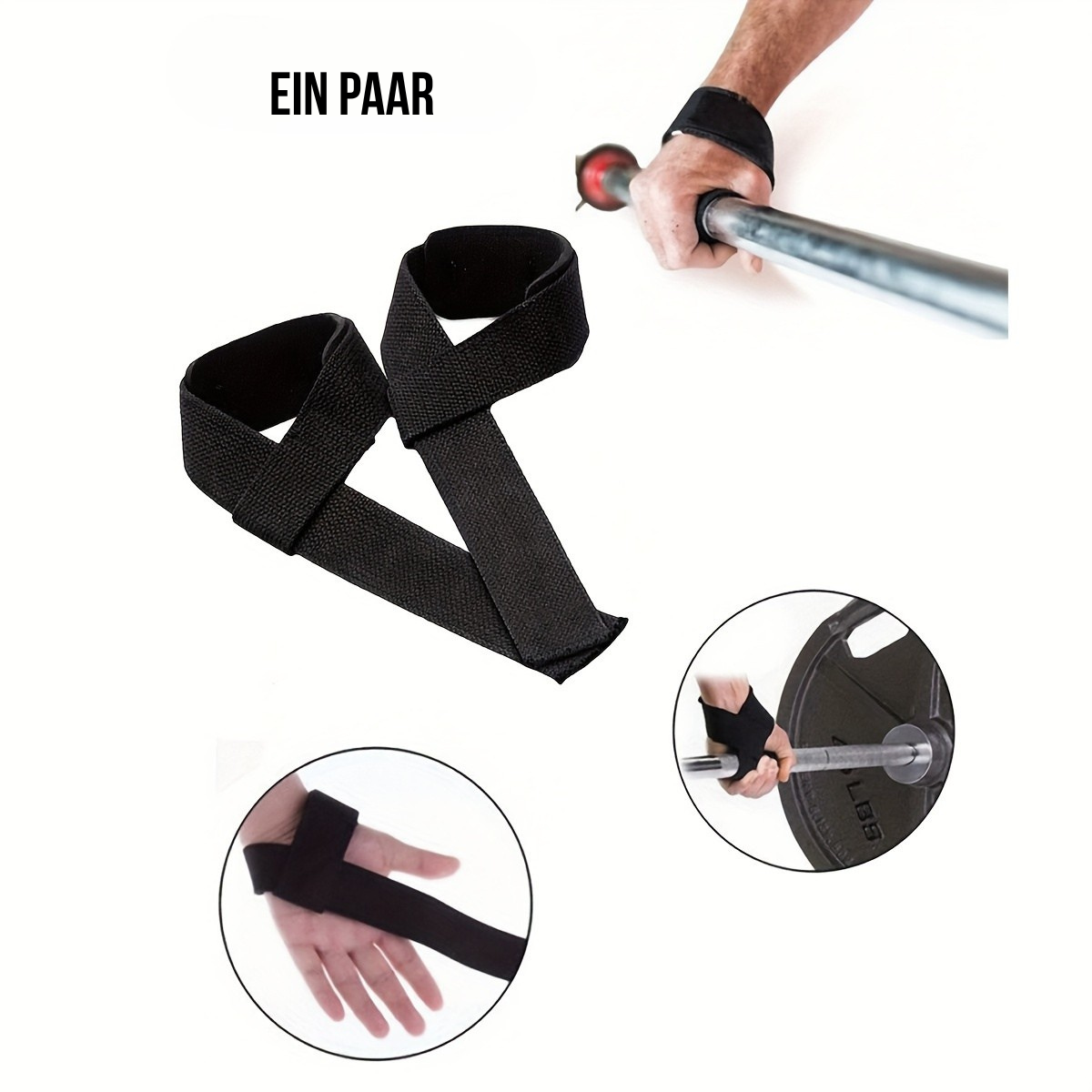 STÆDIX™ Power Grip Straps – Rutschfeste Zughilfen für Gewichtheben, Klimmzüge & Krafttraining